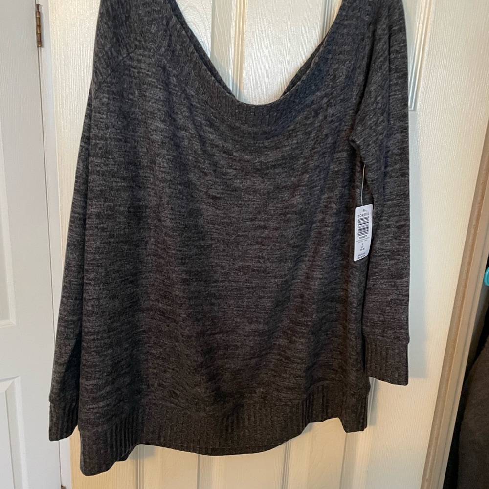 Off shoulder sweater